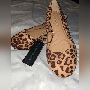 NWT Lane Bryant leopard print flats